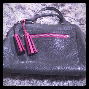 Coach grey/hot pink purse.